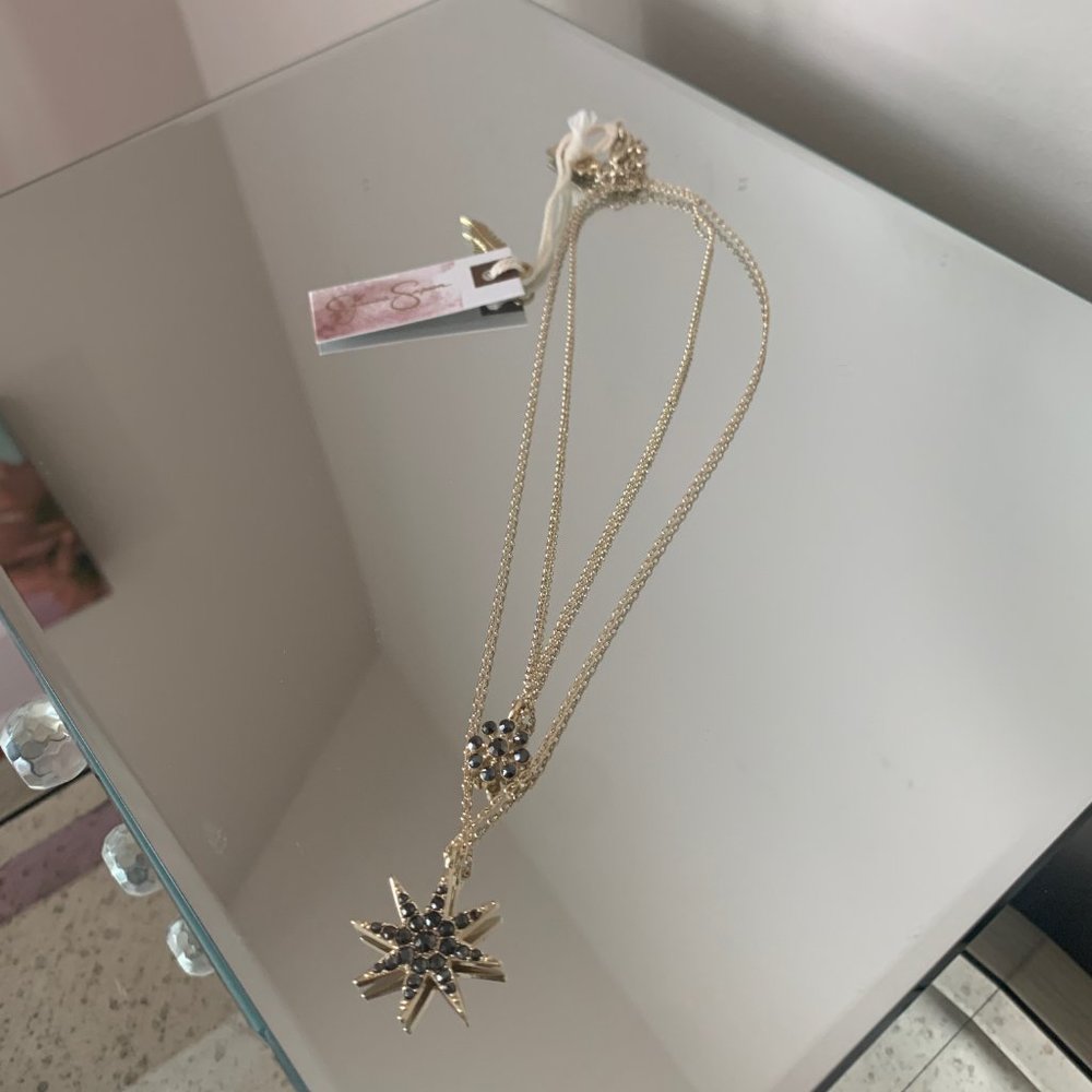 NWT Jessica Simpson Gold North Star Necklace